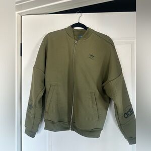 Adidas Olive Green Bomber Jacket